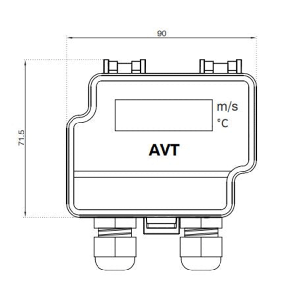 Transmetteur de vitesse d'air et de température - AVT