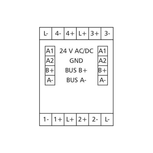 Module BACnet MS/TP avec 4 entrées digitales - BMT-DI4