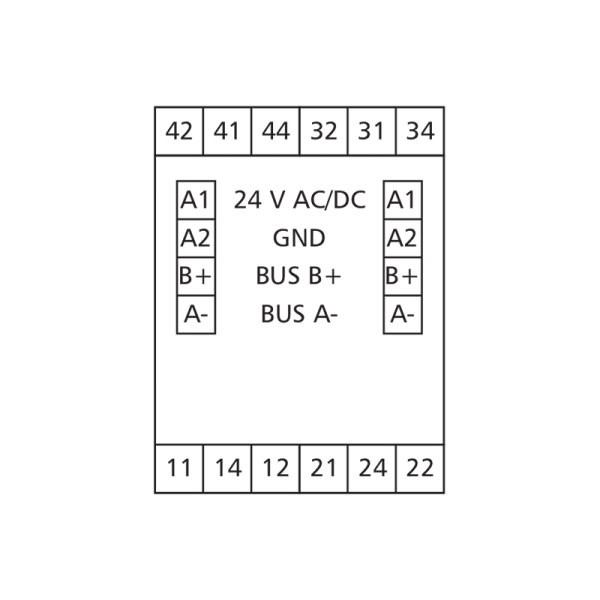 Module BACnet MS/TP avec 4 sorties relais - BMT-DO4