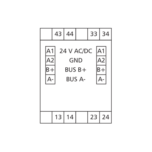 Module BACnet MS/TP avec 4 sorties Triac - BMT-TO4