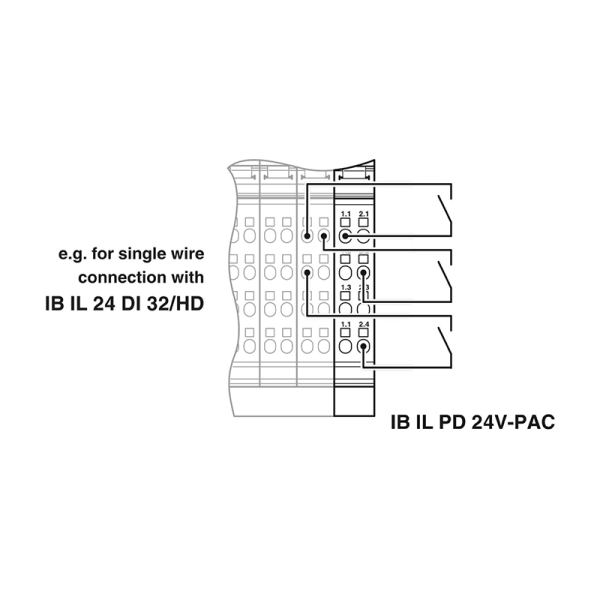 Module borne d'alimentation 24V DC US - IB IL PD 24V-PAC