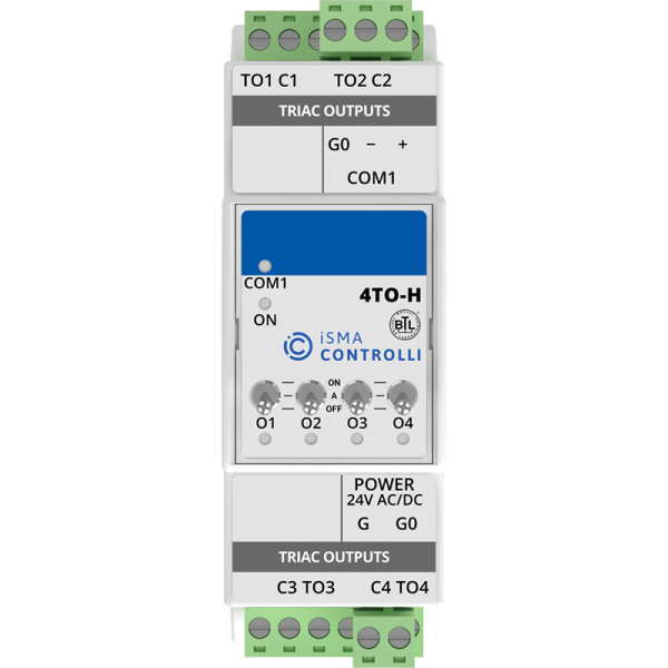 Module sorties digitales Modbus RS485 ou BACnet MSTP - iSMA-B-4TO-H