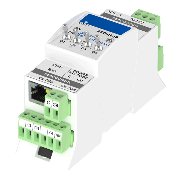 Module sorties digitales, Modbus IP ou BACnet IP - iSMA-B-4TO-H-IP