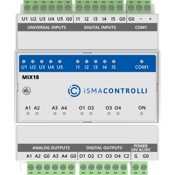 Modules 18 entrées-sorties RS485/MSTP ou RS485/IP