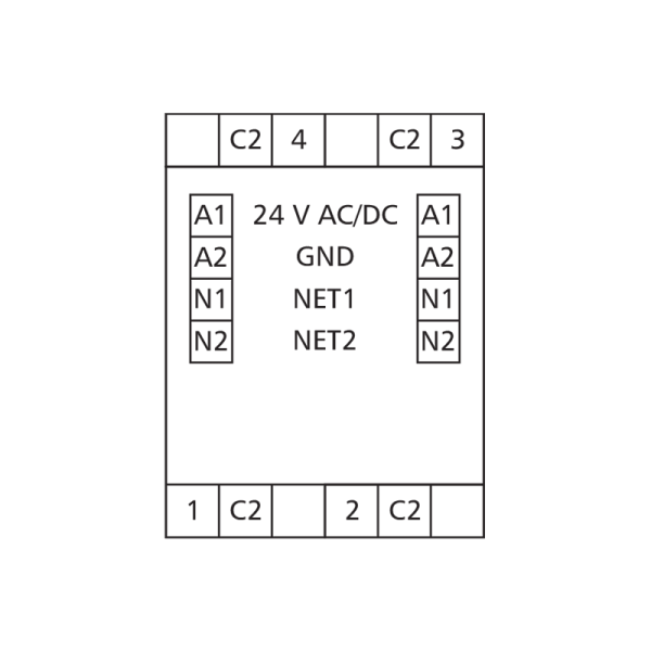 Modules entrées-sorties 4AO - LonWorks® FTT10 - LF-AOP4