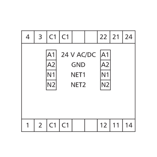 Modules entrées-sorties 4DI & 2DO - LonWorks® FTT10 - LF-DIO4/2