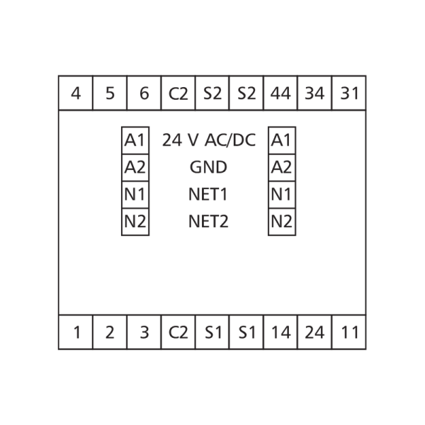 Module entrées-sorties 6DI & 2+2DO - LonWorks® FTT10 - LF-TP