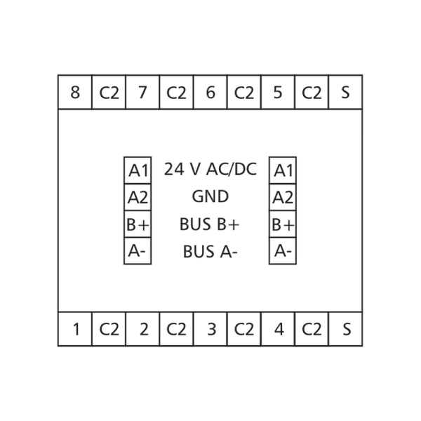 Module entrées-sorties 8AI - Modbus RS485 - MR-AI8