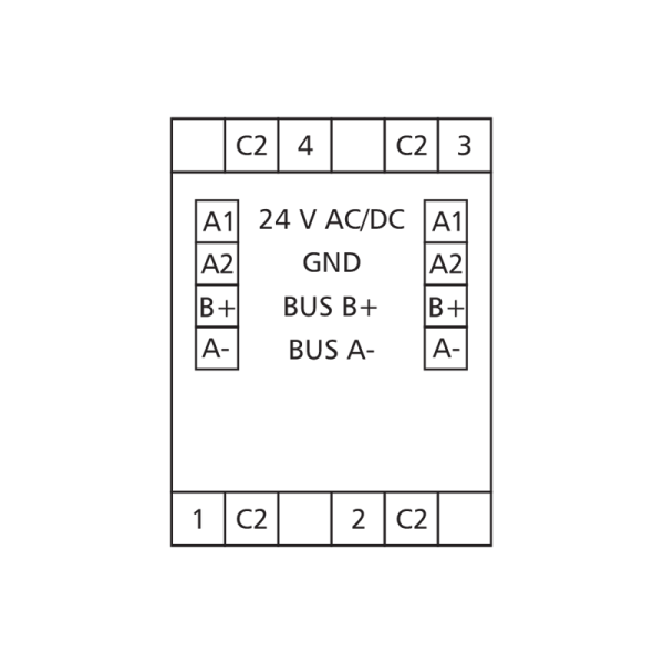 Module entrées-sorties 4AO - Modbus RS485 - MR-AOP4