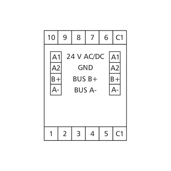 Module entrées-sorties 10DI - Modbus RS485 - MR-DI10