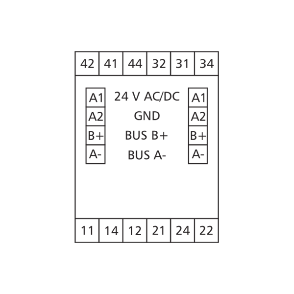 Module entrées-sorties 4DO - Modbus RS485 - MR-DO4