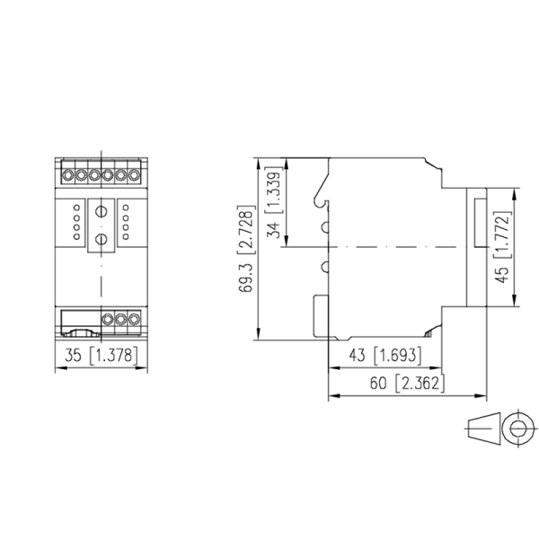 Passerelle Modbus RTU / Modbus TCP - MR-GW