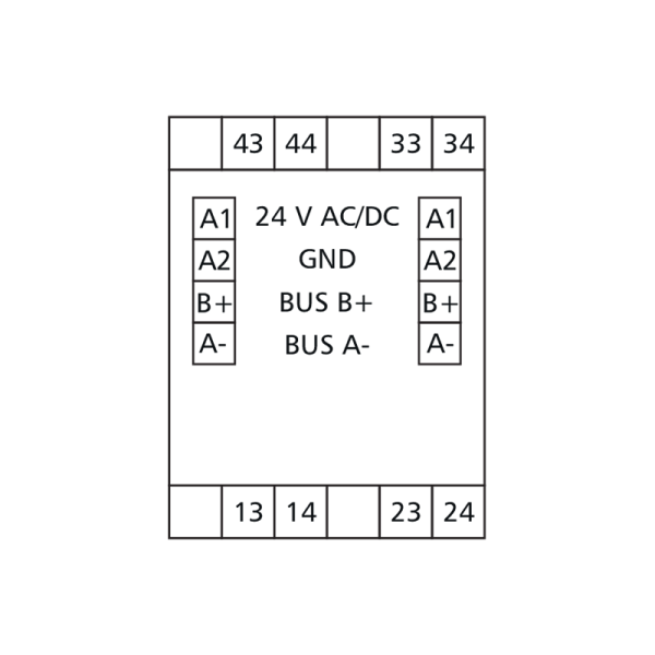 Module entrées-sorties 4TO - Modbus RS485 - MR-TO4