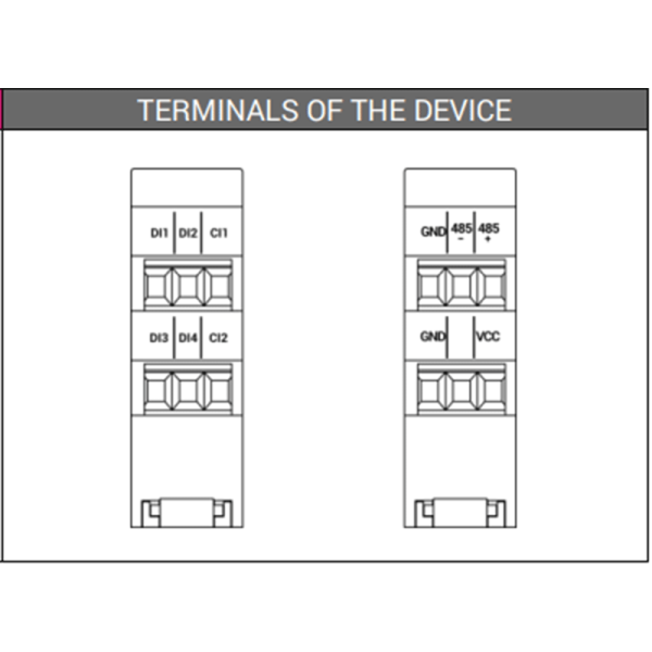 Modules entrées digitales Modbus RS485 - SFAR-1M-4DI