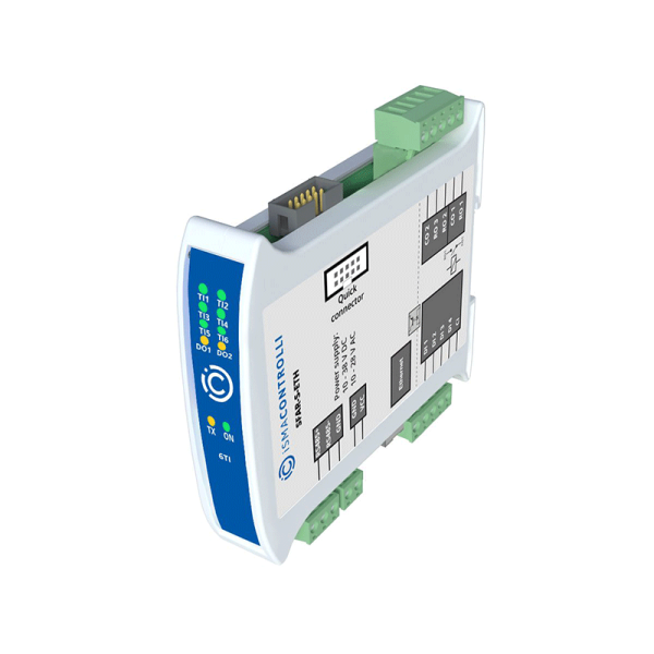 Modules entrées-sorties digitales Modbus RS485 (maitre) et IP (Esclave) - SFAR-S-ETH